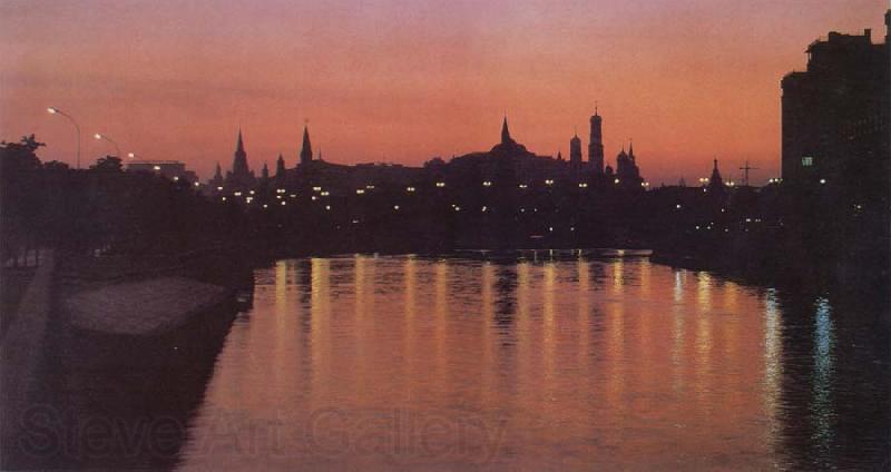 unknow artist Kremlin by Night Spain oil painting art